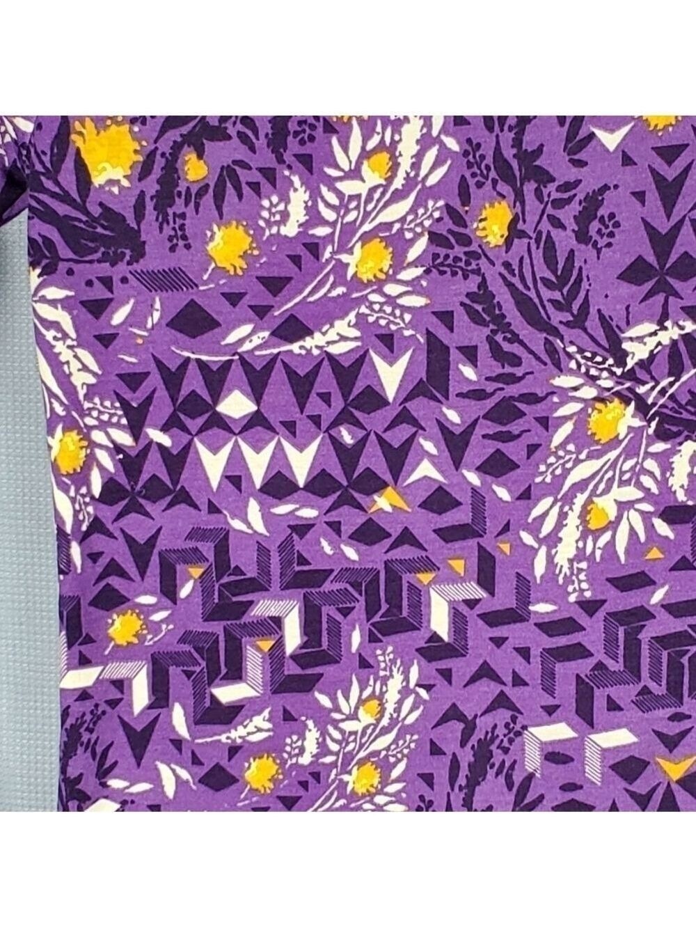 NWT Lularoe Julia, purple with multicolored pattern, size XXS - Picture 2 of 5